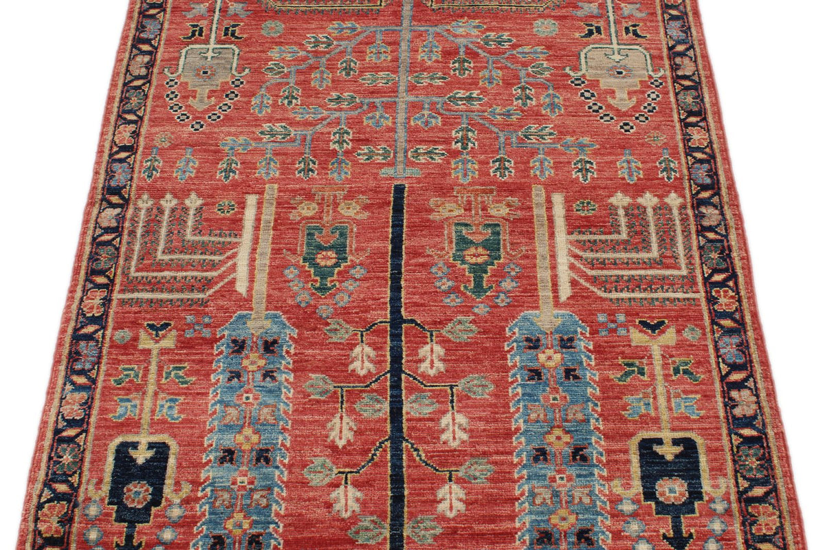 3x5 Pink and Navy Anatolian Traditional Rug