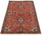 3x5 Red and Navy Anatolian Traditional Rug