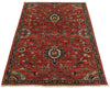 3x5 Red and Navy Anatolian Traditional Rug