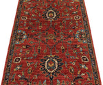 3x5 Red and Navy Anatolian Traditional Rug