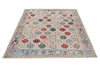 5x7 Gray and Blue Anatolian Traditional Rug