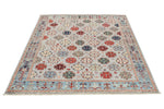 5x7 Gray and Blue Anatolian Traditional Rug