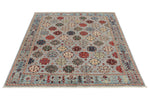 5x7 Gray and Blue Anatolian Traditional Rug