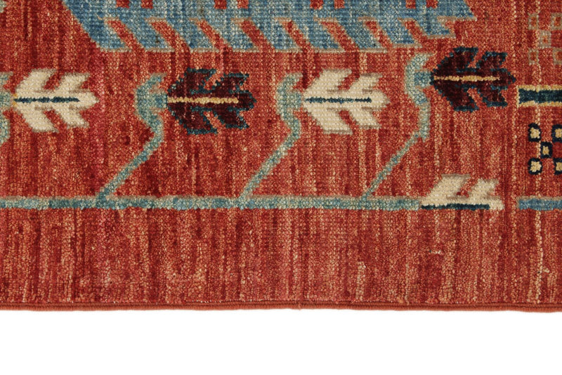 5x7 Rust and Multicolor Anatolian Traditional Rug