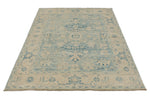 5x7 Beige and Blue Anatolian Traditional Rug