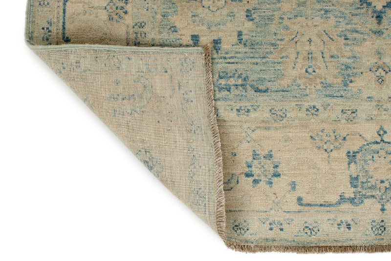 5x7 Beige and Blue Anatolian Traditional Rug