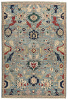 6x9 Blue and Multicolor Anatolian Traditional Rug