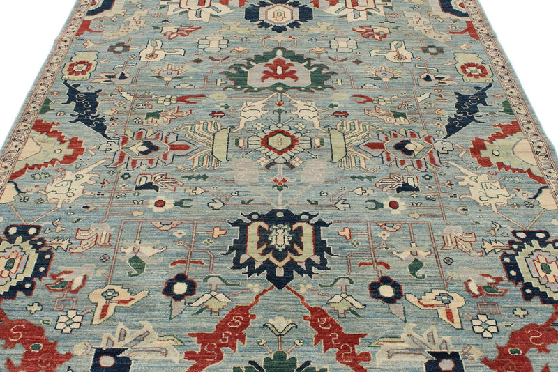 6x9 Blue and Multicolor Anatolian Traditional Rug