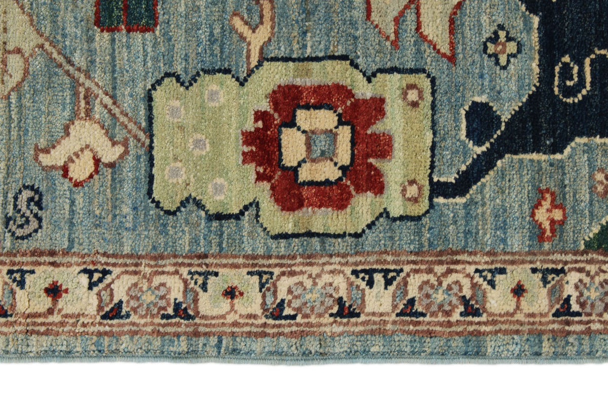 6x9 Blue and Multicolor Anatolian Traditional Rug