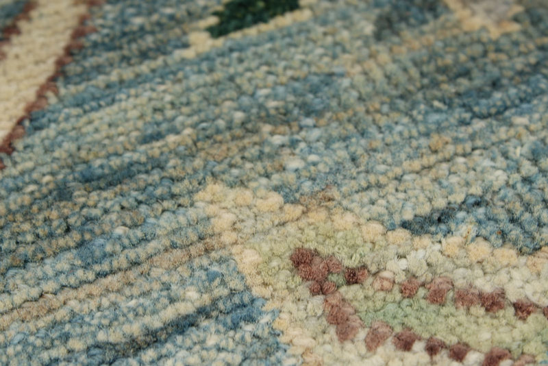6x9 Blue and Multicolor Anatolian Traditional Rug