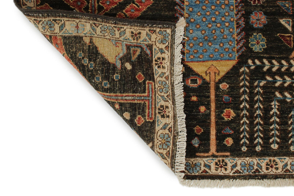 6x9 Brown and Multicolor Anatolian Traditional Rug