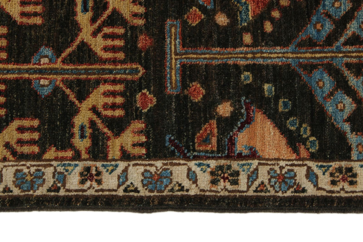 6x9 Brown and Multicolor Anatolian Traditional Rug