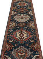 3x16 Navy and Red Anatolian Traditional Runner