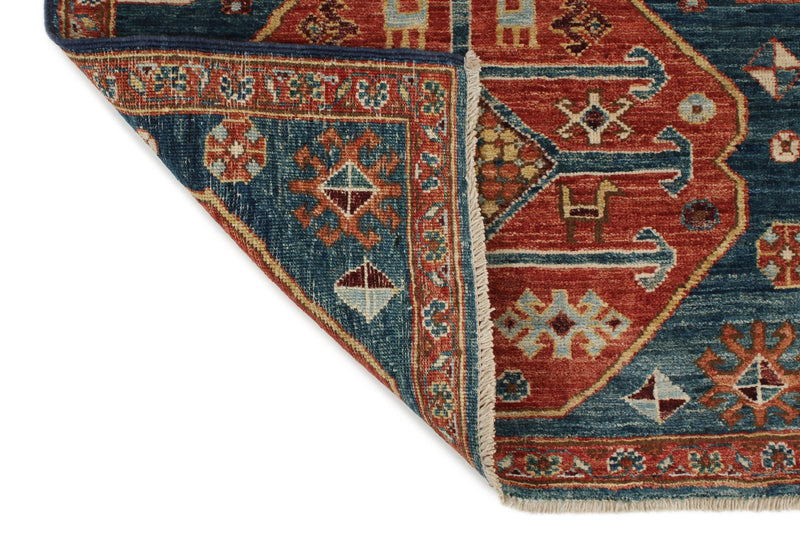 3x16 Navy and Red Anatolian Traditional Runner