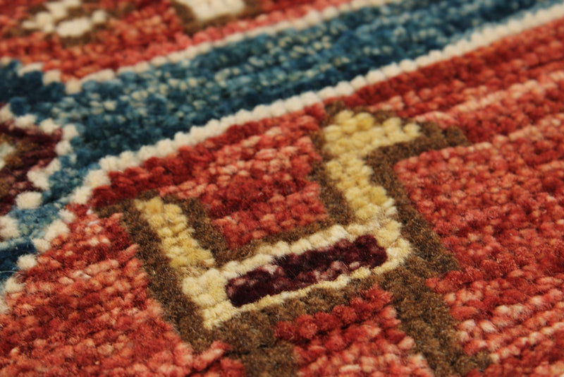3x16 Navy and Red Anatolian Traditional Runner