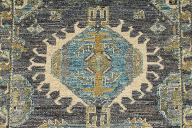 3x20 Gray and Multicolor Anatolian Traditional Runner