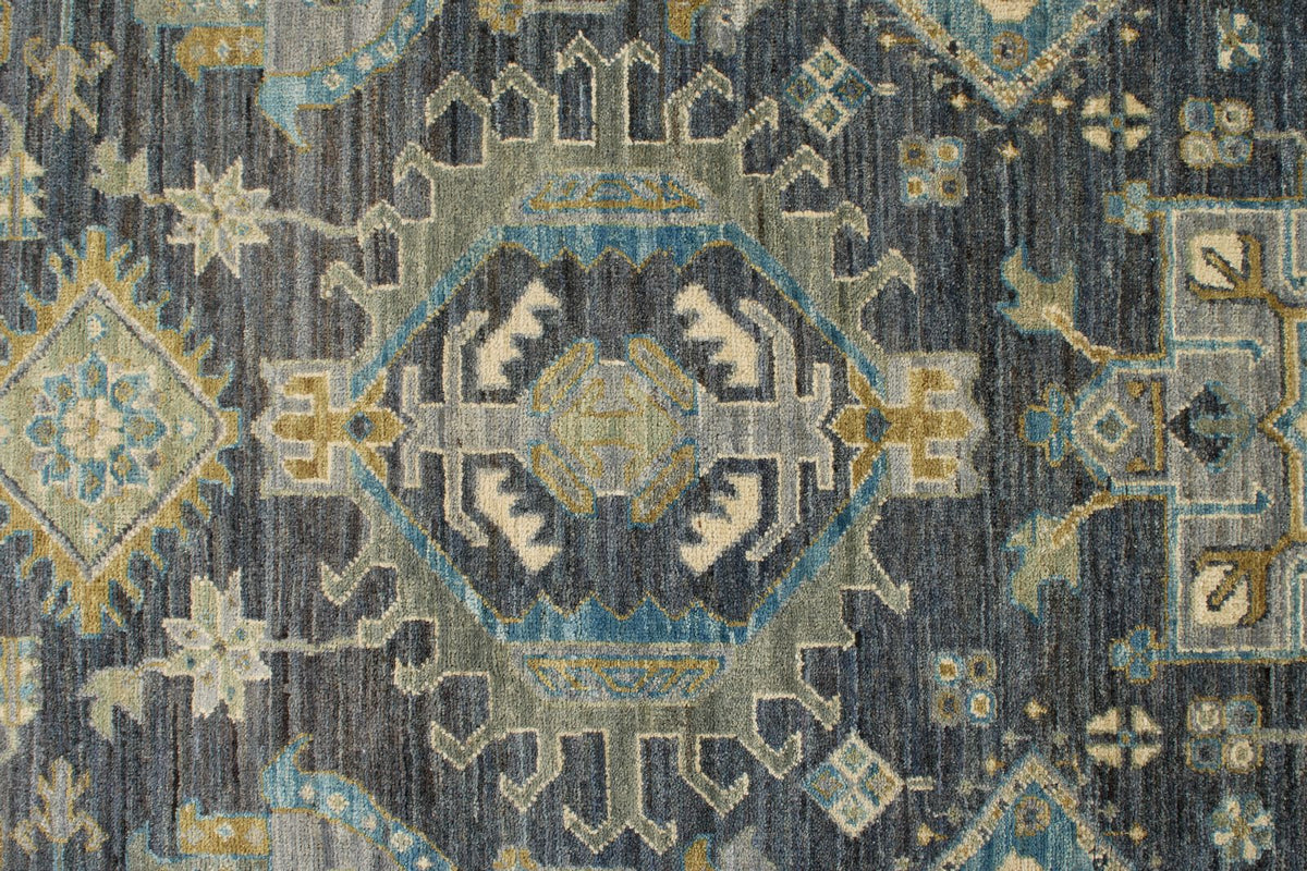 3x20 Gray and Multicolor Anatolian Traditional Runner
