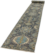 3x20 Gray and Multicolor Anatolian Traditional Runner