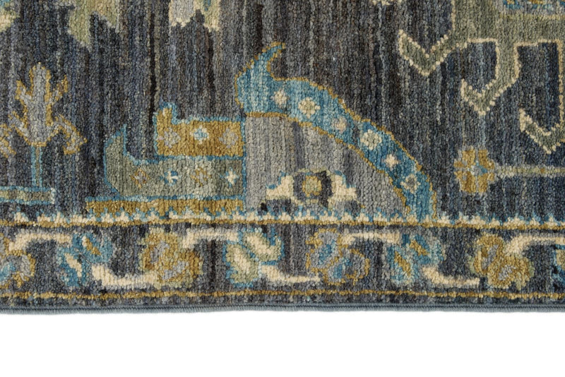 3x20 Gray and Multicolor Anatolian Traditional Runner