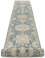 3x19 Blue and Ivory Anatolian Traditional Runner