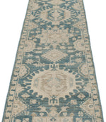 3x19 Blue and Ivory Anatolian Traditional Runner