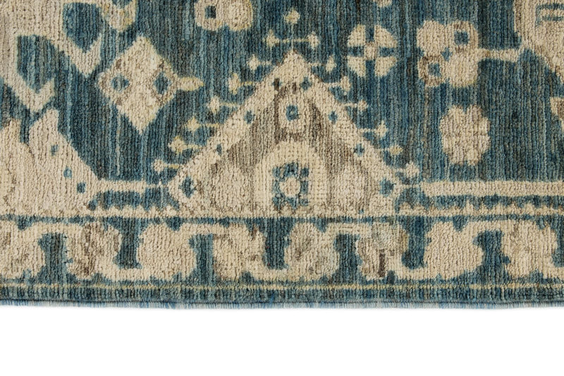 3x19 Blue and Ivory Anatolian Traditional Runner