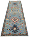 3x10 Blue and Multicolor Anatolian Traditional Runner