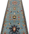 3x10 Blue and Multicolor Anatolian Traditional Runner