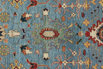3x10 Blue and Multicolor Anatolian Traditional Runner