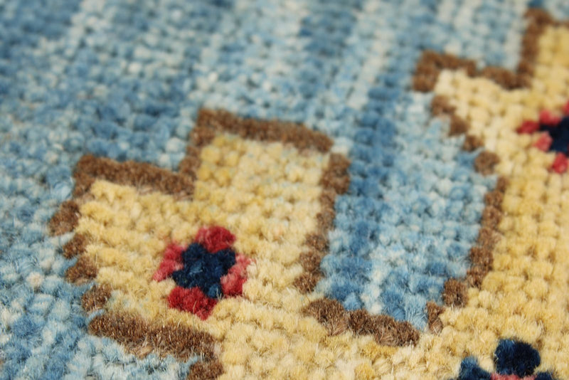 3x10 Blue and Multicolor Anatolian Traditional Runner
