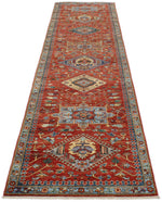 3x12 Red and Multicolor Anatolian Traditional Runner