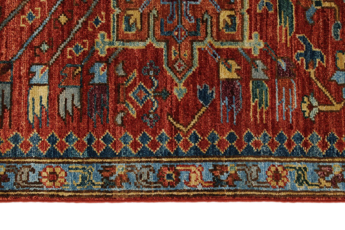 3x12 Red and Multicolor Anatolian Traditional Runner