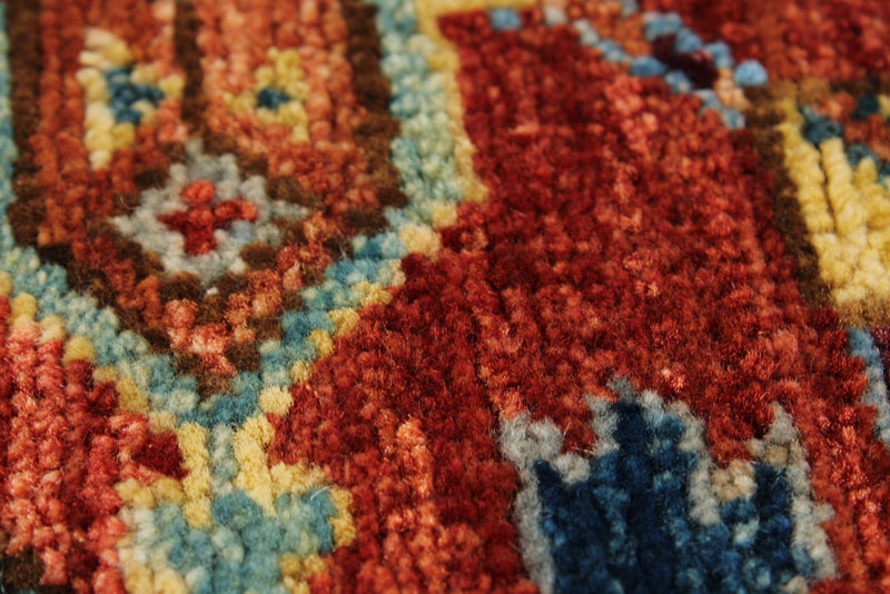 3x12 Red and Multicolor Anatolian Traditional Runner