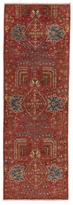 3x8 Rust and Multicolor Anatolian Traditional Runner