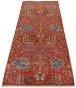3x8 Rust and Multicolor Anatolian Traditional Runner
