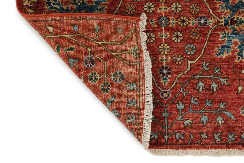 3x8 Rust and Multicolor Anatolian Traditional Runner