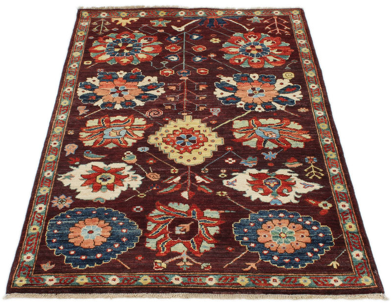 3x5 Brown and Multicolor Anatolian Traditional Rug