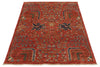 3x5 Rust and Multicolor Anatolian Tribal Rug