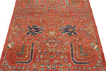 3x5 Rust and Multicolor Anatolian Tribal Rug