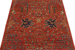 3x5 Rust and Multicolor Anatolian Tribal Rug