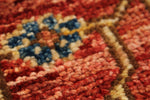 3x5 Rust and Multicolor Anatolian Tribal Rug