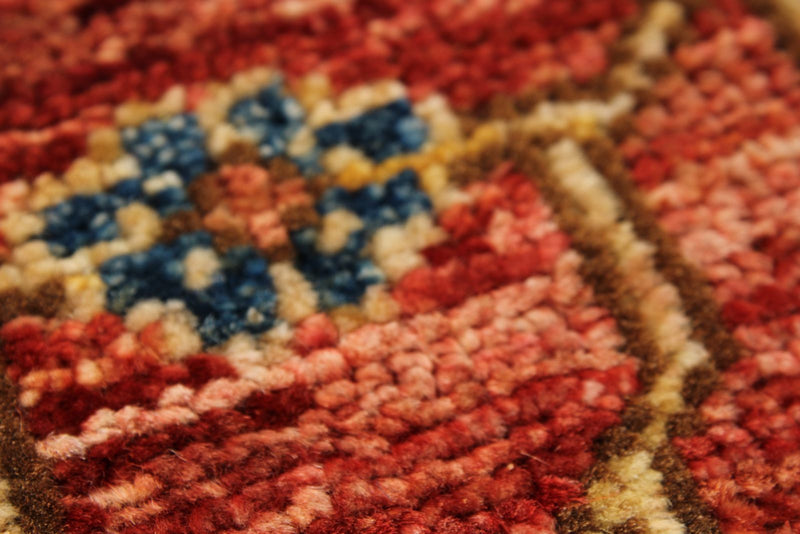 3x5 Rust and Multicolor Anatolian Tribal Rug