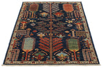 3x5 Navy and Multicolor Anatolian Traditional Rug