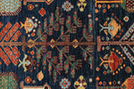3x5 Navy and Multicolor Anatolian Traditional Rug