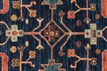 3x5 Navy and Multicolor Anatolian Traditional Rug