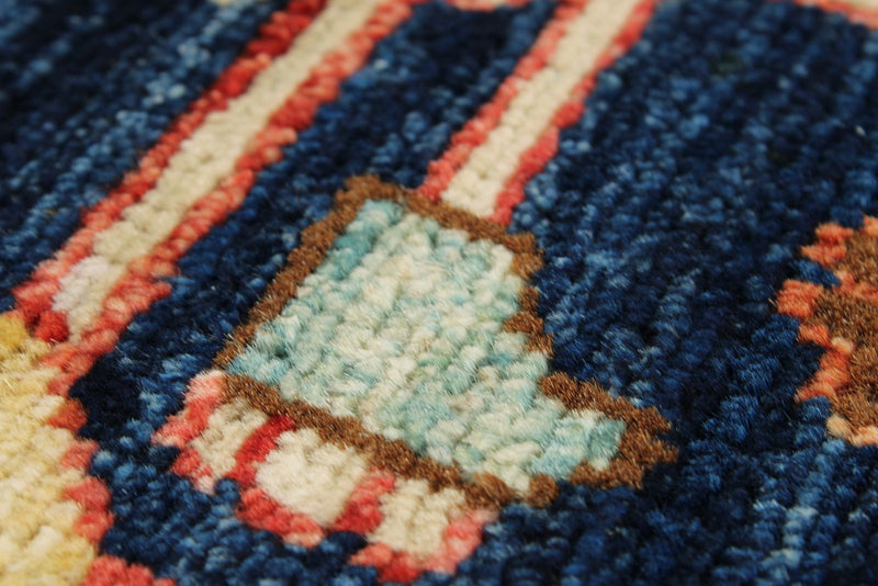 3x5 Navy and Multicolor Anatolian Traditional Rug