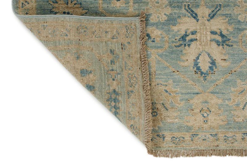 3x5 Light Blue and Beige Anatolian Traditional Rug