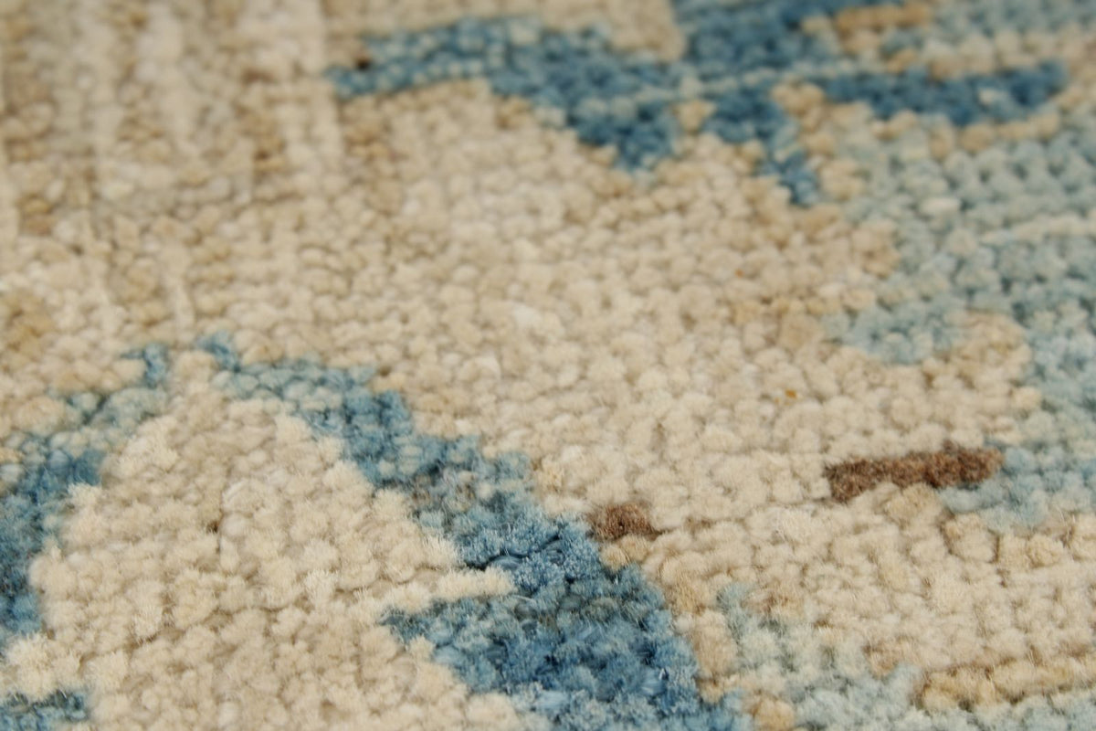 3x5 Light Blue and Beige Anatolian Traditional Rug
