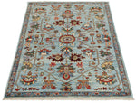 3x5 Blue and Multicolor Anatolian Traditional Rug