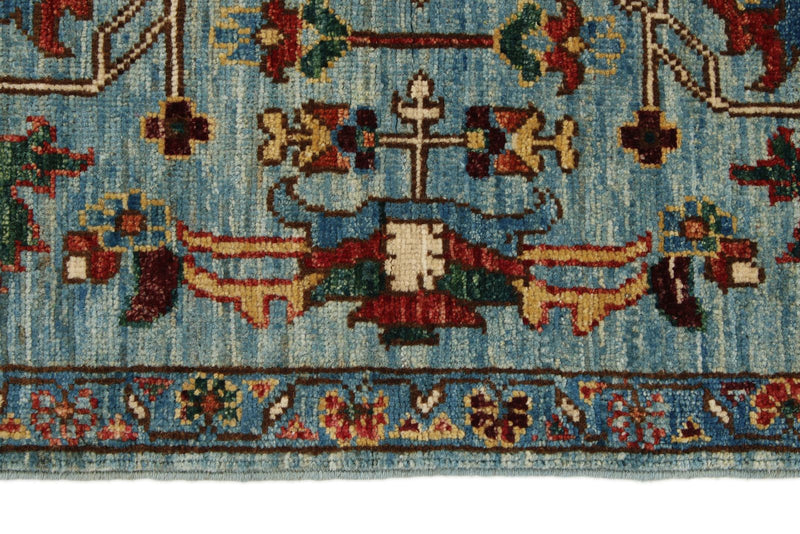 3x5 Blue and Multicolor Anatolian Traditional Rug